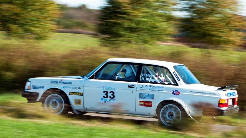 Vinderen af Græsted Hillclimb, Heino Mejer, er her fanget i et tidligere hillclimb
(Foto: rallypics.dk / Viggo Johansen)
